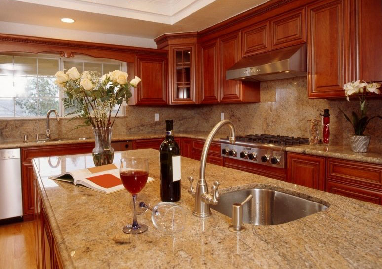 Đá granite phù hợp trang trí khu vực phòng bếp