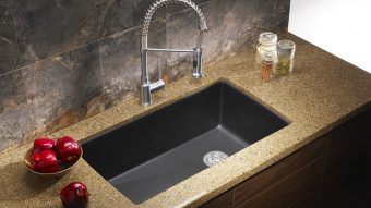 Xu hướng sử dụng bàn đá granite kết hợp bồn rửa chén dưới mặt bàn