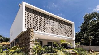 Giới thiệu những mẫu mặt tiền đẹp trang trí bằng gạch thông gió